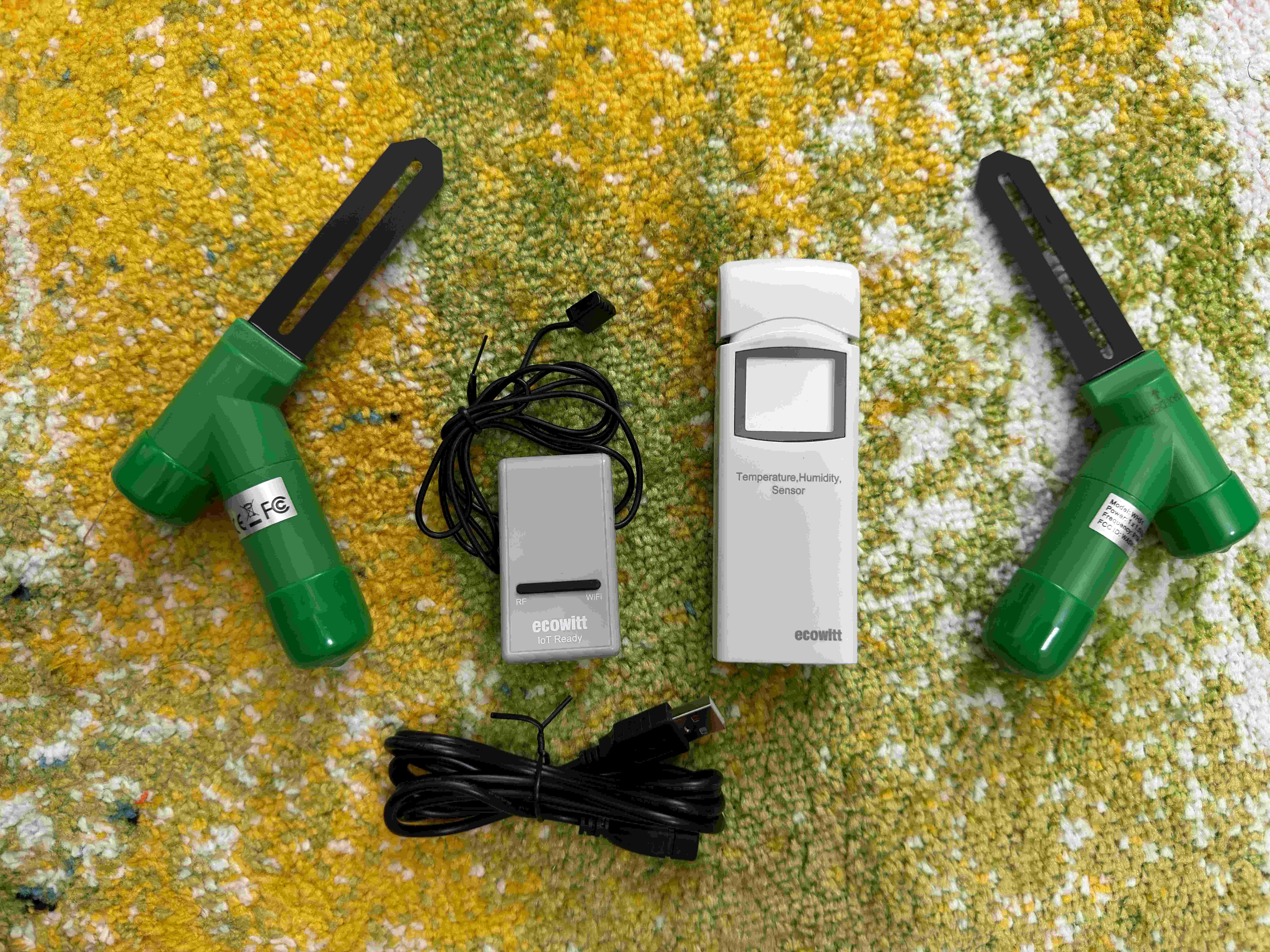 GW1200 gateway with WH51 soil probe and WN31 sensor